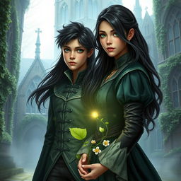 A realistic fantasy/dystopian romance book cover featuring Esmeralda (nicknamed Esme), a unique girl at an academy