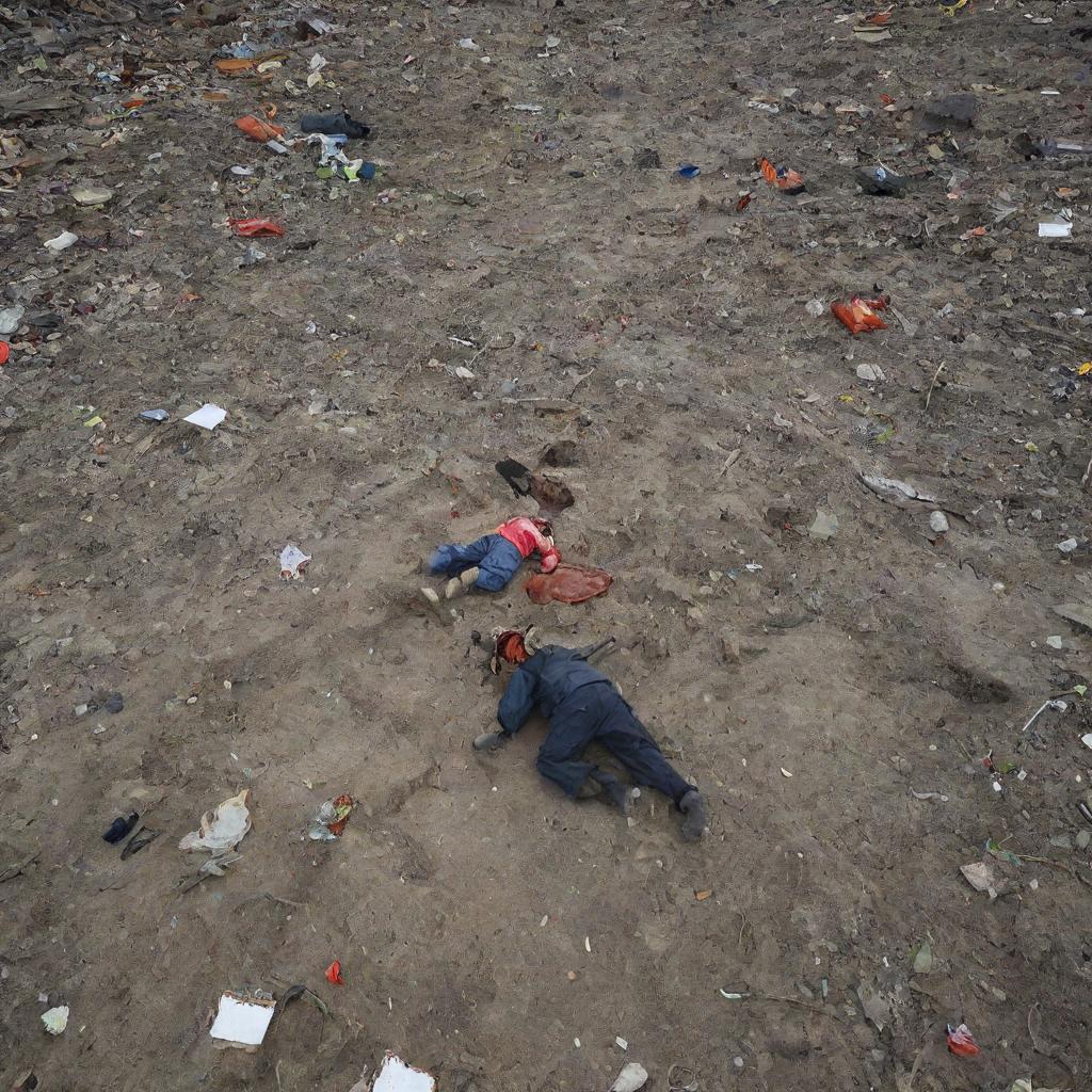 A heart-wrenching image capturing the grim reality of disaster aftermath, with bodies being discovered amidst the debris and rubble left behind by the devastating tsunami in Banda Aceh.