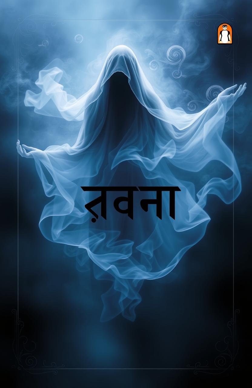 A mysterious and captivating book cover design for a novel titled 'रूह' by author कौशल यादव