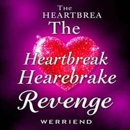 A visually striking book cover for 'The Heartbreak Revenge'