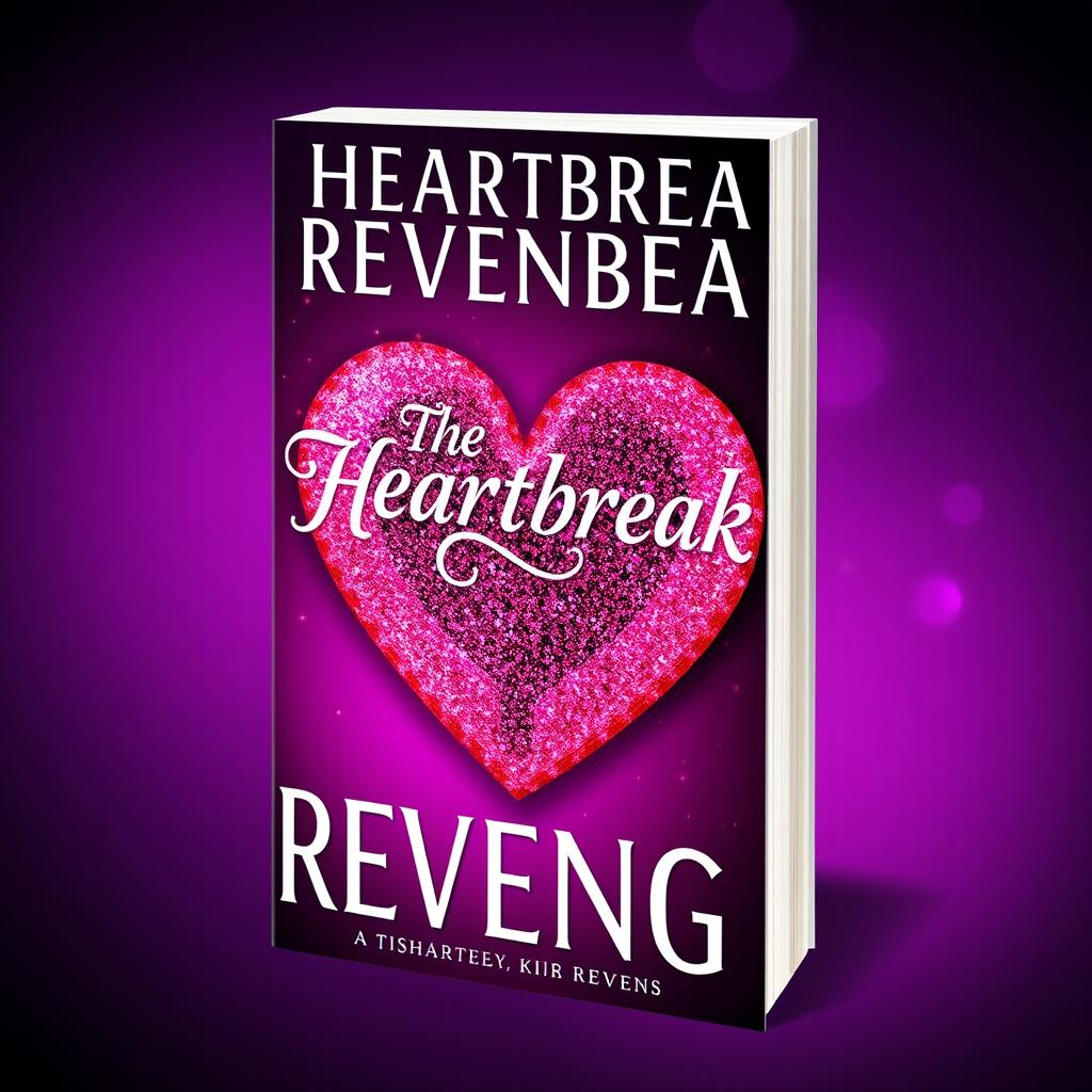 A visually striking book cover for 'The Heartbreak Revenge'