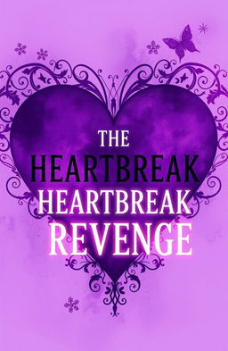 An artistic interpretation of a cover for an imaginary concept titled 'THE HEARTBREAK REVENGE'
