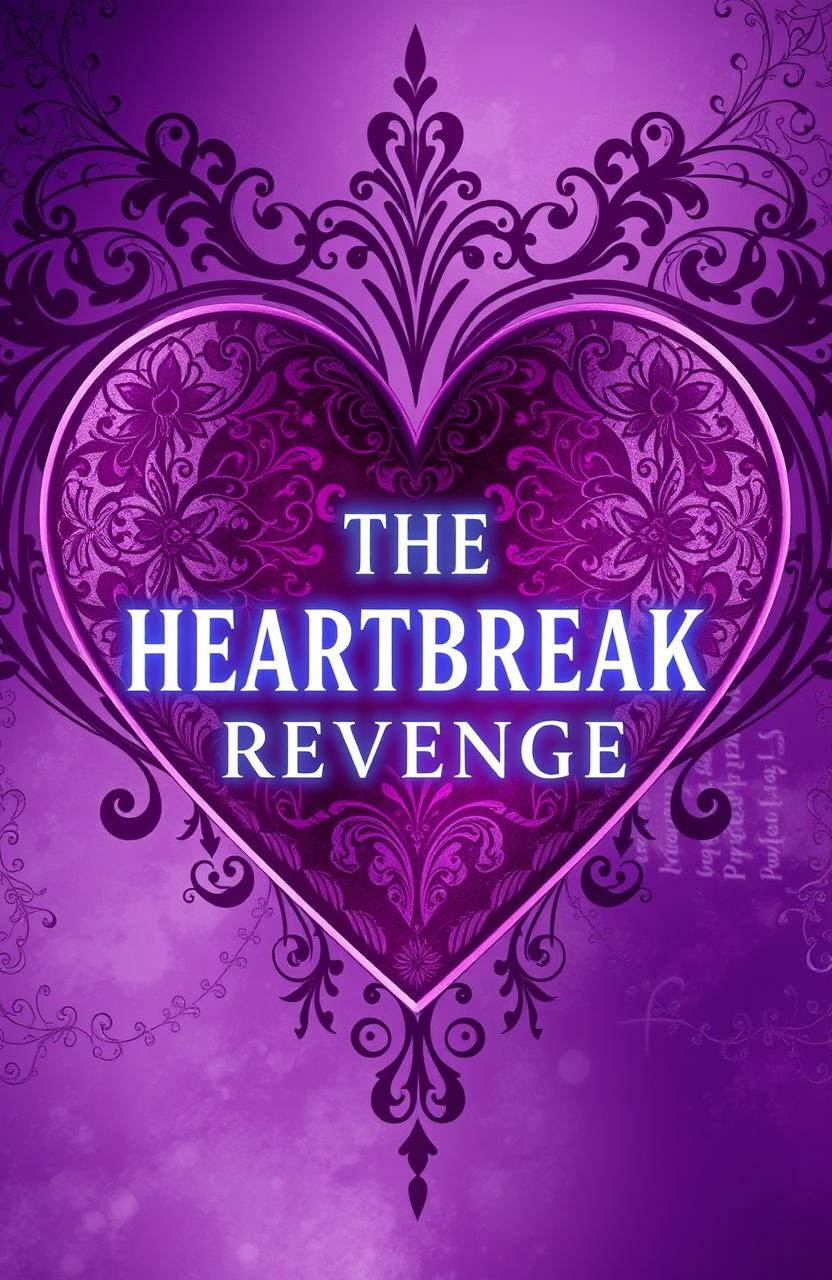 An artistic interpretation of a cover for an imaginary concept titled 'THE HEARTBREAK REVENGE'