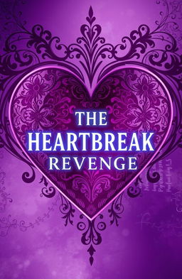 An artistic interpretation of a cover for an imaginary concept titled 'THE HEARTBREAK REVENGE'