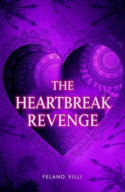 An artistic interpretation of a cover for an imaginary concept titled 'THE HEARTBREAK REVENGE'