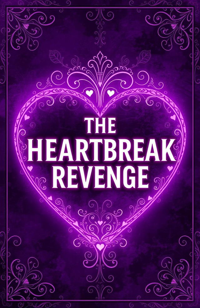 An artistic interpretation of a cover for an imaginary concept titled 'THE HEARTBREAK REVENGE'