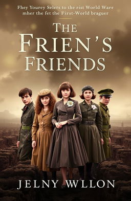A historical novel cover depicting the story of five young friends during the First World War