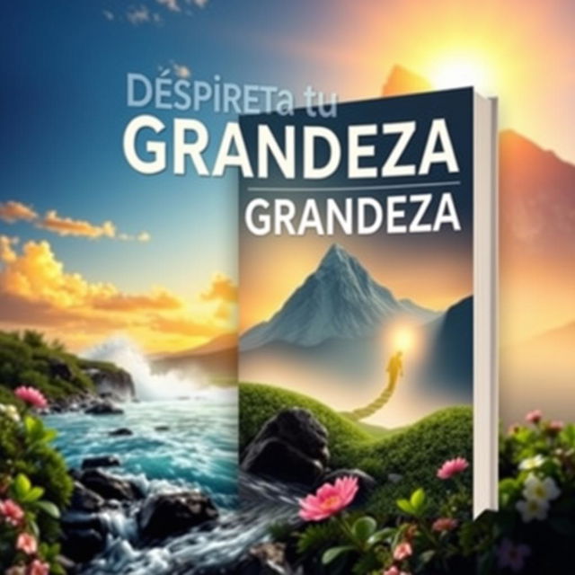 A visually engaging book cover for 'Despierta tu Grandeza: El Poder de la Acción para Transformar tu Vida