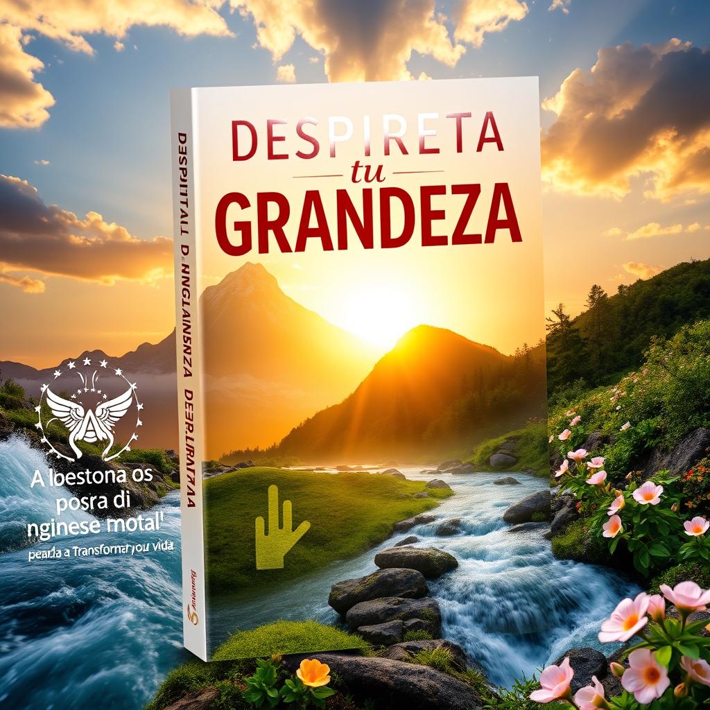 A visually engaging book cover for 'Despierta tu Grandeza: El Poder de la Acción para Transformar tu Vida