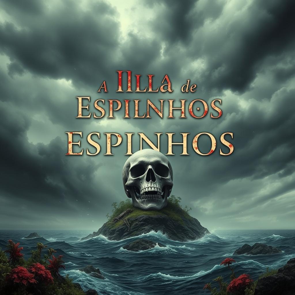 Uma capa de livro envolvente para 'A Ilha de Espinhos'