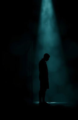 A moody, atmospheric scene featuring a dark background with silhouettes of two figures, representing Kenny and Bongani, standing apart yet gazing at each other