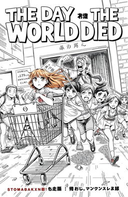 A dynamic cover illustration for the manga titled 'The Day the World Died'