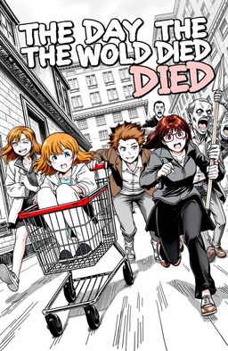 A dynamic cover illustration for the manga titled 'The Day the World Died'