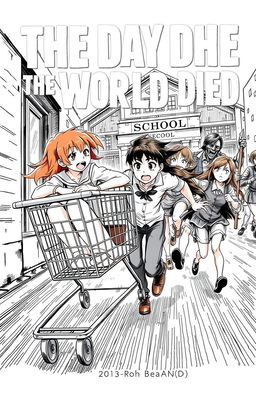 A dynamic cover illustration for the manga titled 'The Day the World Died'