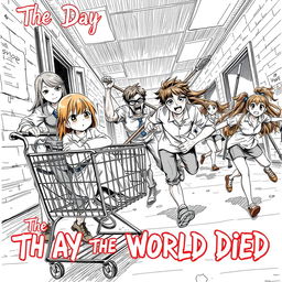 A captivating cover illustration for the manga titled 'The Day the World Died'