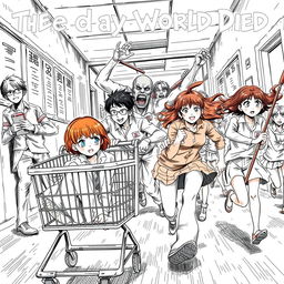 A captivating cover illustration for the manga titled 'The Day the World Died'