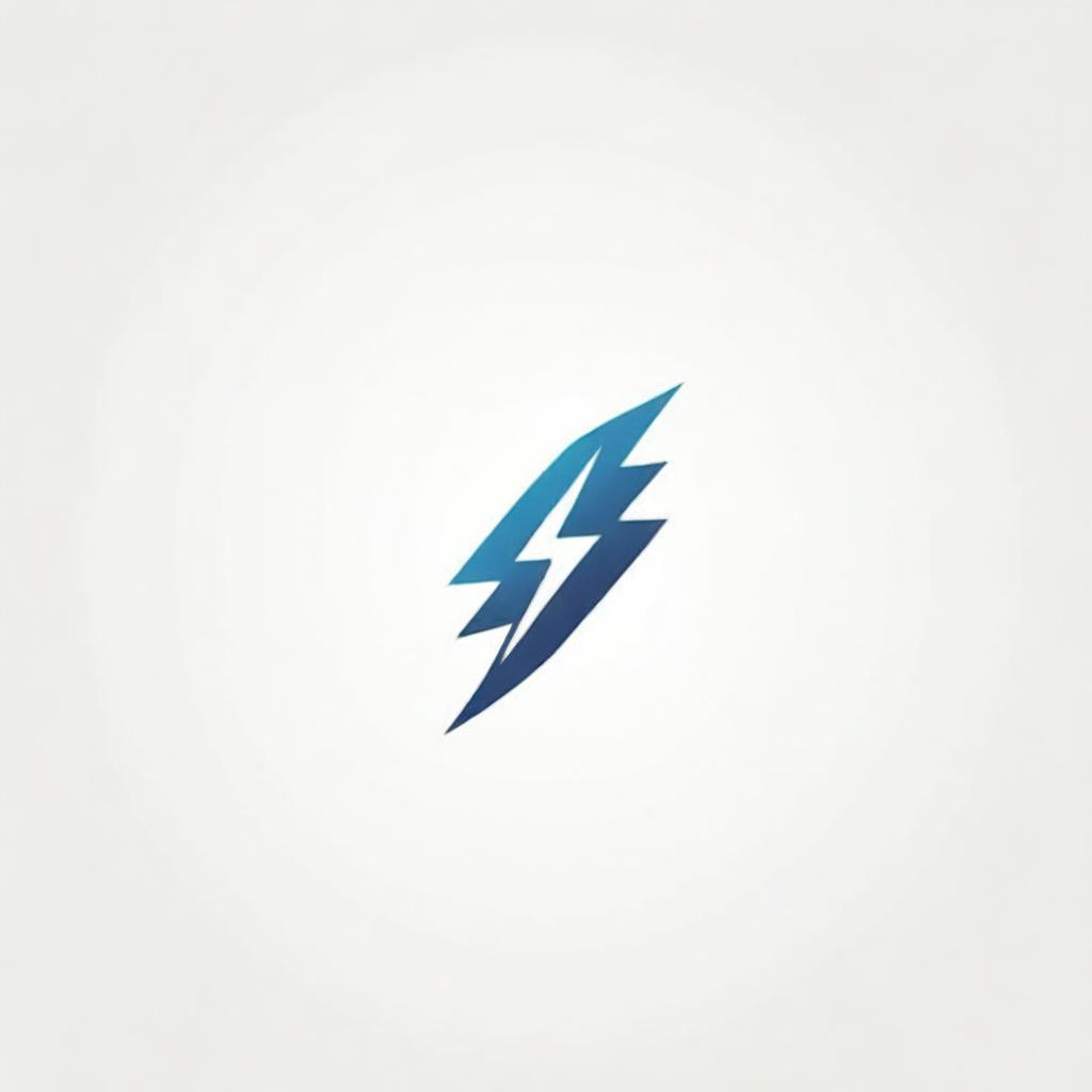 Design an electric and compelling logo that incorporates the letter 'V' and a lightning bolt. The logo should evoke power, speed, and energy.