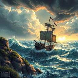 Capa de livro emocionante para 'A Ilha de Espinhos - Pirata'