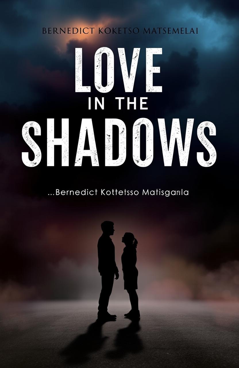 A book cover for 'Love in the Shadows' by Bernedict Koketso Matsemela