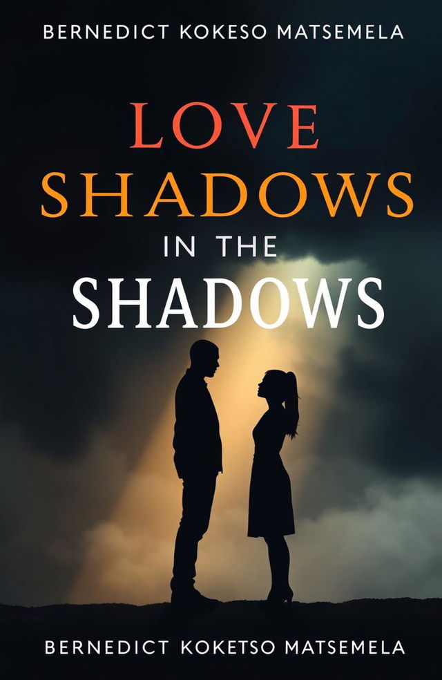 A book cover for 'Love in the Shadows' by Bernedict Koketso Matsemela