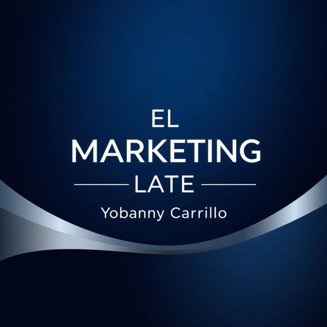 The cover design for a book titled 'EL MARKETING LATE' by Yobanny Carrillo