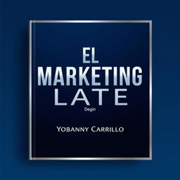 The cover design for a book titled 'EL MARKETING LATE' by Yobanny Carrillo