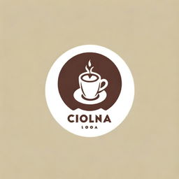 Design a modern, simple, yet sophisticated and aesthetically pleasing logo for a coffee shop brand named 'Loona'. The logo should embody the essence of a high-end, tasteful café.