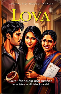 A striking book cover illustrating a poignant love story set in the 1990s