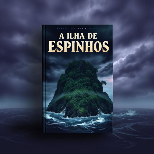 An intriguing book cover for 'A Ilha de Espinhos'