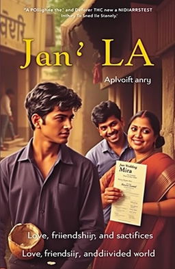 A striking book cover depicting a poignant love story set in the 1990s