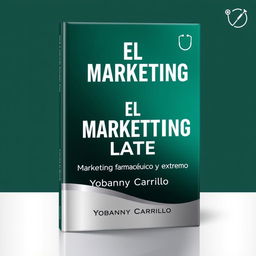 The cover design for a book titled 'EL MARKETING LATE: Marketing Farmacéutico y Extremo' by Yobanny Carrillo