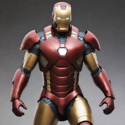 Create an image depicting Iron Man as a samurai warrior, maintaining his technological aspects while wearing samurai armor.