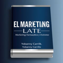 The cover design for a book titled 'EL MARKETING LATE: Marketing Farmacéutico y Extremo' by Yobanny Carrillo