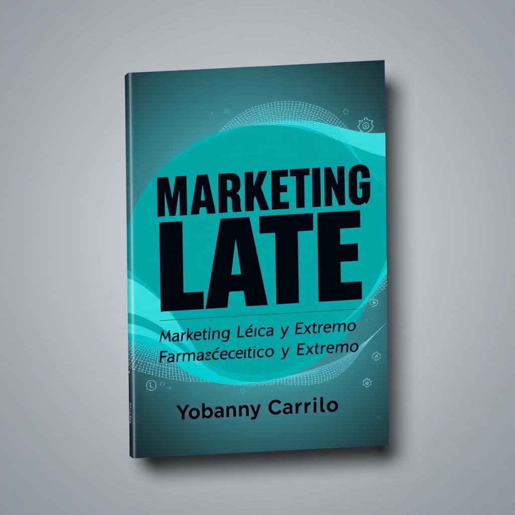 The cover design for a book titled 'EL MARKETING LATE: Marketing Farmacéutico y Extremo' by Yobanny Carrillo