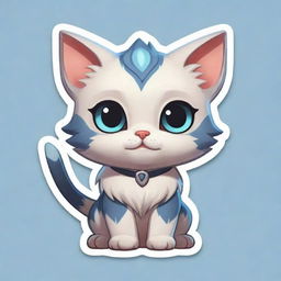 Create adorable stickers of Valorant characters imagined as cute cats, each with identifiable features reminiscent of their in-game personas and abilities.