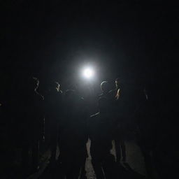 A group of people in the midst of darkness, searching for light, which is directly in front of them but they cannot see