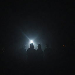 A group of people in the midst of darkness, searching for light, which is directly in front of them but they cannot see