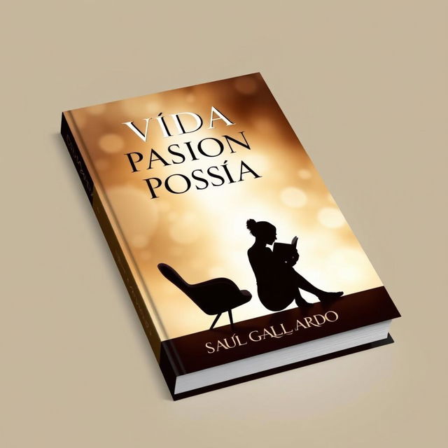 A beautifully crafted book cover design that showcases a silhouette of a person sitting comfortably with a book in hand