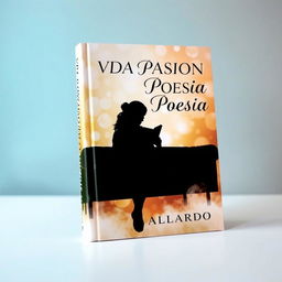 A beautifully crafted book cover design that showcases a silhouette of a person sitting comfortably with a book in hand