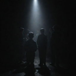 A group of people in the midst of darkness, searching for light, which is directly in front of them but they cannot see