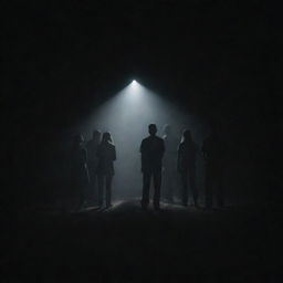 A group of people in the midst of darkness, searching for light, which is directly in front of them but they cannot see