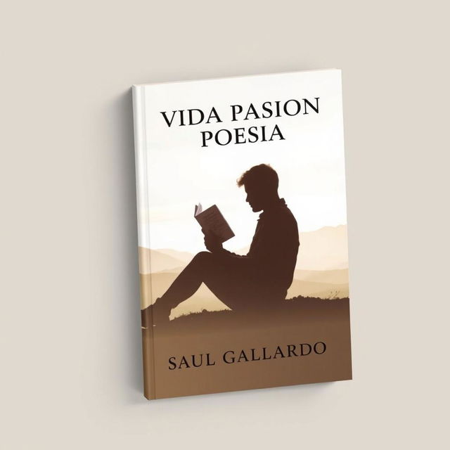 A captivating book cover design that prominently displays a full image silhouette of a person sitting comfortably while holding a book