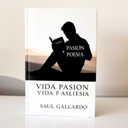 A captivating book cover design that prominently displays a full image silhouette of a person sitting comfortably while holding a book