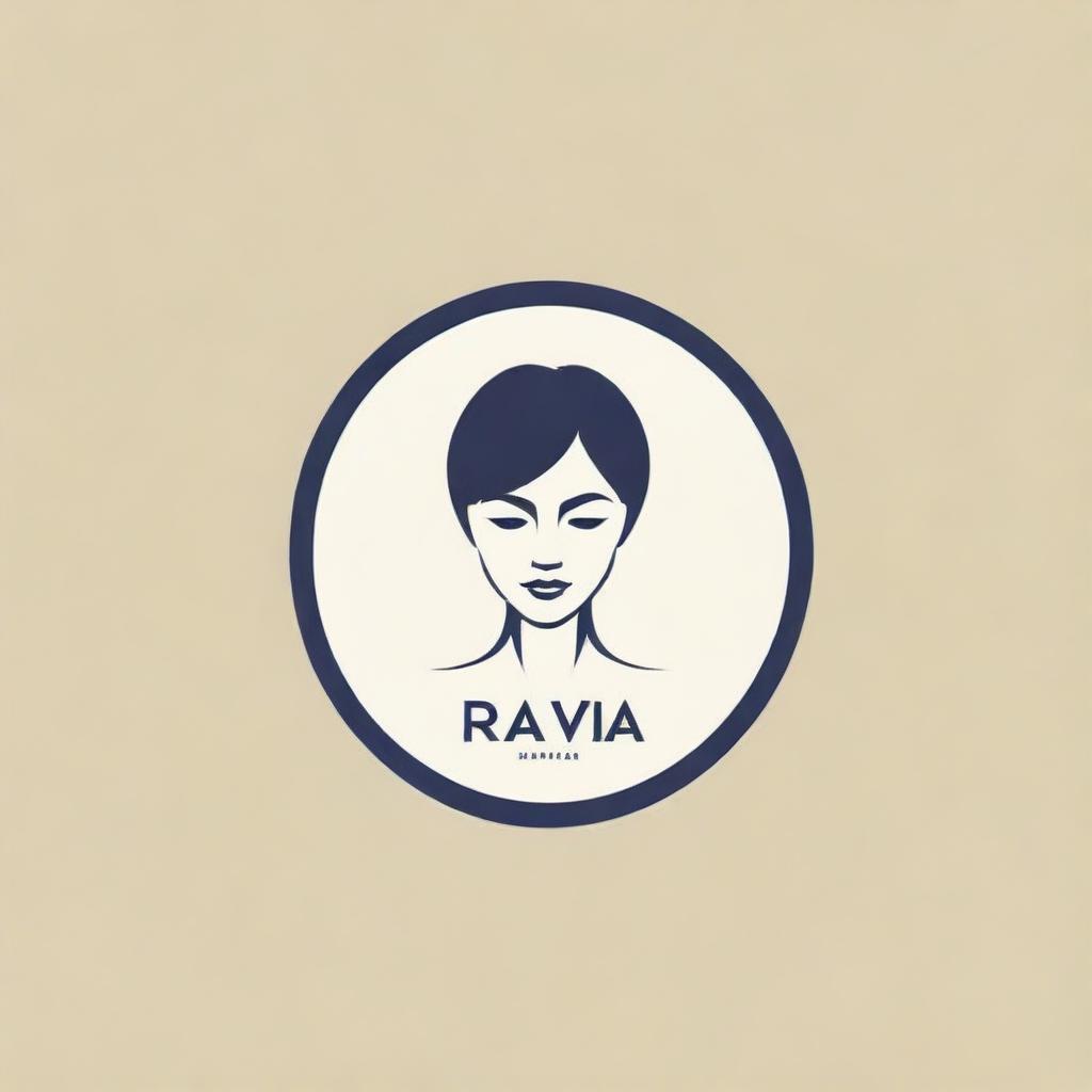 Craft a stylish logo for a fashion and clothing company named 'Ravia Pan'. The design should exude elegance, sophistication, and encapsulates the brand's commitment to style and quality.