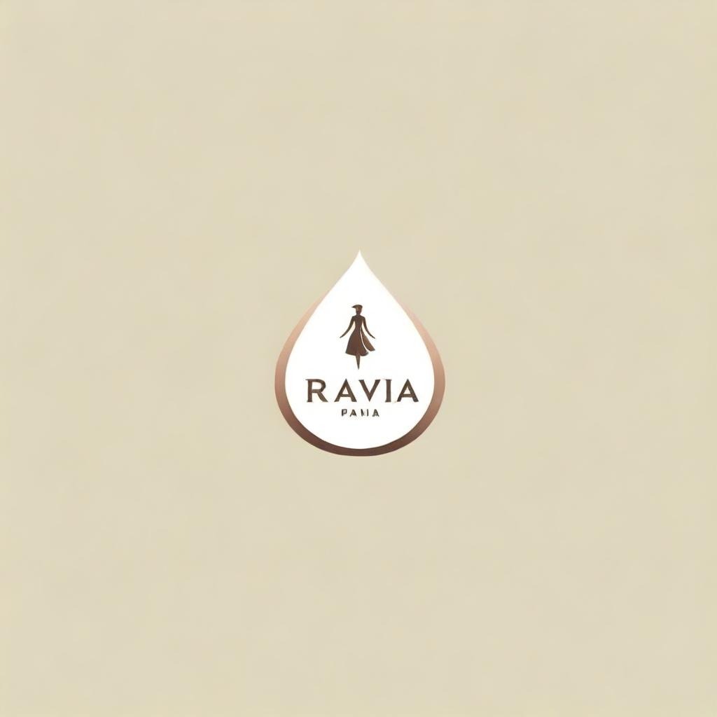 Craft a stylish logo for a fashion and clothing company named 'Ravia Pan'. The design should exude elegance, sophistication, and encapsulates the brand's commitment to style and quality.