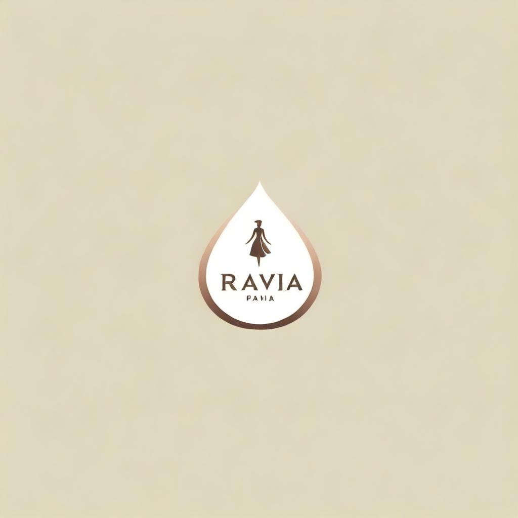 Craft a stylish logo for a fashion and clothing company named 'Ravia Pan'. The design should exude elegance, sophistication, and encapsulates the brand's commitment to style and quality.