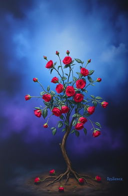 A surreal artwork titled 'Resilience'