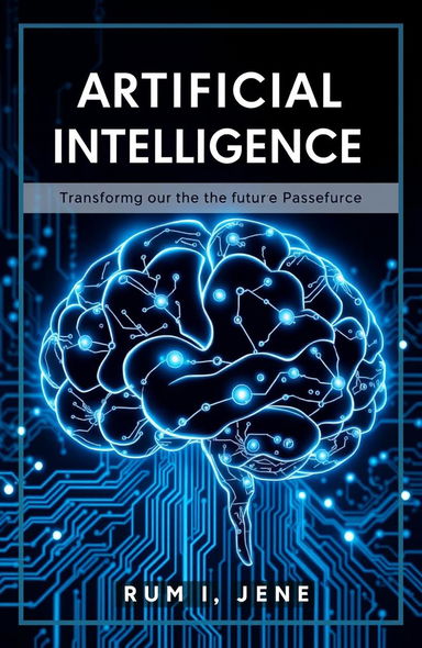An informative and visually compelling ebook cover design for a book titled 'Artificial Intelligence: Transforming the Future'