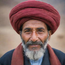 A traditional Chitrali man from Pakistan, wearing a Pakol hat and exuding warmth and hospitality.