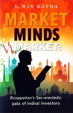 An insightful and engaging book cover for 'Market Minds: Behavioral Secrets of Indian Investors'